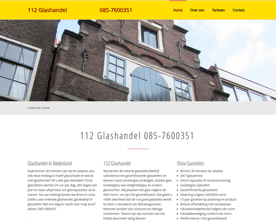 112 Glashandel Logo