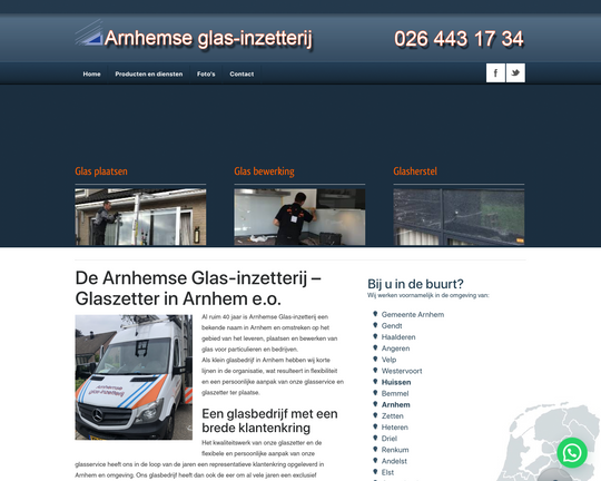 De Arnhemse Glas-inzetterij Logo